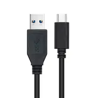 Nanocable Cable USB 3.1, Gen2 10 Gbps 3A, tipo USB-C/M-A/M, Negro, 2 m