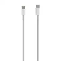 AISENS Cable USB 2.0 USB-C A Lightning PD 2A, Lightning/M-USB-C/M, Blanco, 0.5 m