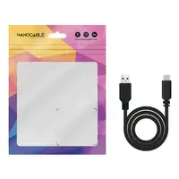 Nanocable USB 2.0, 1m cable USB USB C USB A Negro