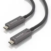 AISENS - Cable USB 3.1 Gen2 10Gbps AOC 4K@60Hz 3A 60W E-Marker, tipo USB-C/M-USB-C