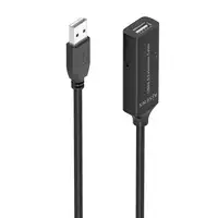 AISENS Cable USB 2.0 Prolongador con Amplificador, Tipo A/M-A/H, Negro, 15m