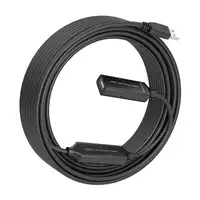 AISENS Cable USB 2.0 Prolongador con Amplificador, Tipo A/M-A/H, Negro, 15m