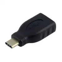 AISENS A108-0323 cambiador de género para cable USB-C USB-A Negro