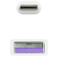 Nanocable Cable USB 2.0 3A, tipo USB-C/M-A/M, Blanco, 1.5 m