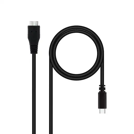 Nanocable 10.01.1201-BK cable USB USB 3.2 Gen 1 (3.1 Gen 1) 1 m USB C Micro-USB B
