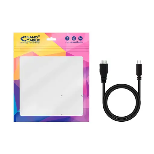 Nanocable 10.01.1201-BK cable USB USB 3.2 Gen 1 (3.1 Gen 1) 1 m USB C Micro-USB B