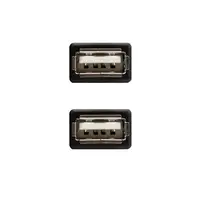 Nanocable 10.02.0001 cambiador de género para cable USB 2.0 Negro