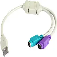 3GO C101 cable ps/2 2x 6-p Mini-DIN Gris