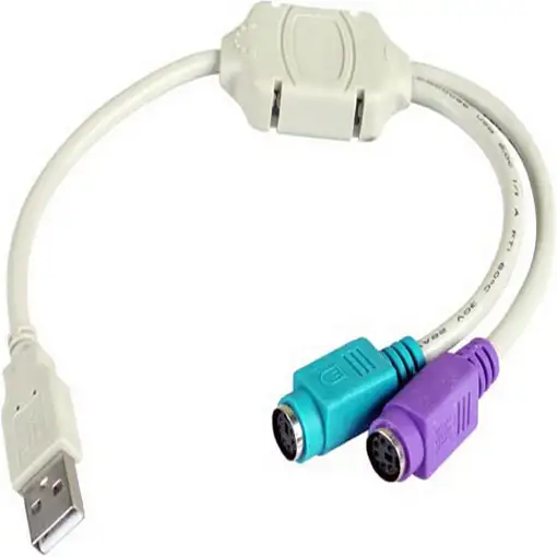 3GO C101 cable ps/2 2x 6-p Mini-DIN Gris