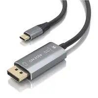 AISENS Cable Conversor Aluminio Bidireccional USB-C A DisplayPort 8K@60Hz, USB-C/M