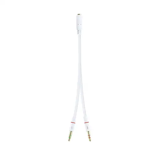 Nanocable Cable Adaptador Audio Jack 3.5/H de 4 Pines a 2 Jack 3.5/M de 3 Pines, B