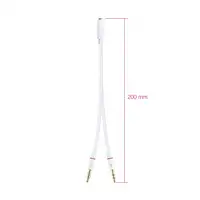 Nanocable Cable Adaptador Audio Jack 3.5/H de 4 Pines a 2 Jack 3.5/M de 3 Pines, B