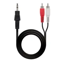 Nanocable CABLE AUDIO ESTEREO 3.5/M-2xRCA/M 1.5 M
