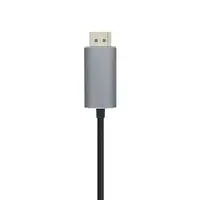 AISENS Cable conversor USB-C a Displayport 4K@60HZ, USB-C/M-DP/M, Negro, 1.8m