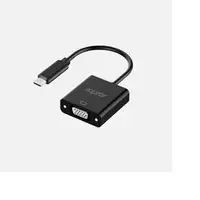 Approx APPC50 adaptador de cable de vídeo 0,13 m USB Tipo C VGA Negro