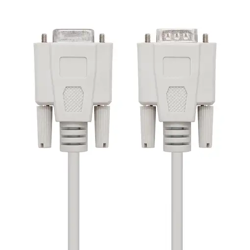 Nanocable 10.14.0502 cable de serie Beige 1,8 m DB9