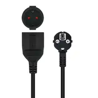 Nanocable Cable de Alimentación Alargador, Negro, 3 m