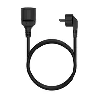 AISENS Cable Alargador de Alimentacion Schuko, CEE7/M-CEE7/H, Negro, 10M