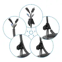 AISENS Organizador de cable en espiral 25mm, Negro, 10.0m