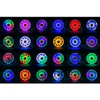 TALIUS Ventilador caja ARGB Iris 16Led 12cm Blanco para caja Cronos