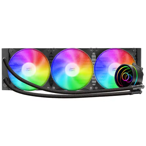 Mars Gaming ML-ONE360, Refrigeración Líquida CPU, TDP 550 W, Espejo Infinito, 3 Ve