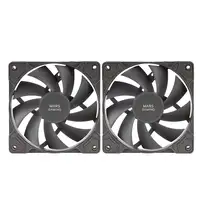 Mars Gaming MF-PROX2 Negro, Kit 2 Ventiladores 120mm, Sistema Anti-vibraciones, Ul