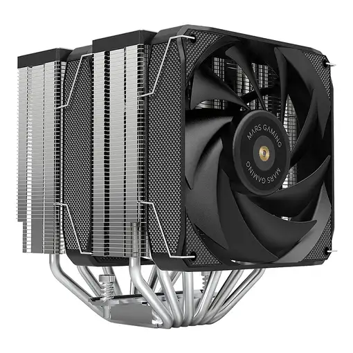 Mars Gaming MCPU-XU6, Disipador CPU Doble Torre, TDP 350W, 2x Ventiladores de Aspa