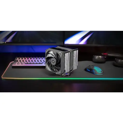 Mars Gaming MCPU-XU6, Disipador CPU Doble Torre, TDP 350W, 2x Ventiladores de Aspa