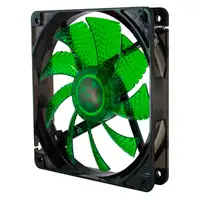 NOX Coolfan 120 LED Carcasa del ordenador Ventilador 12 cm Negro, Verde