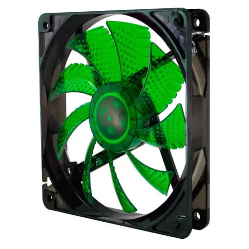 NOX Coolfan 120 LED Carcasa del ordenador Ventilador 12 cm Negro, Verde