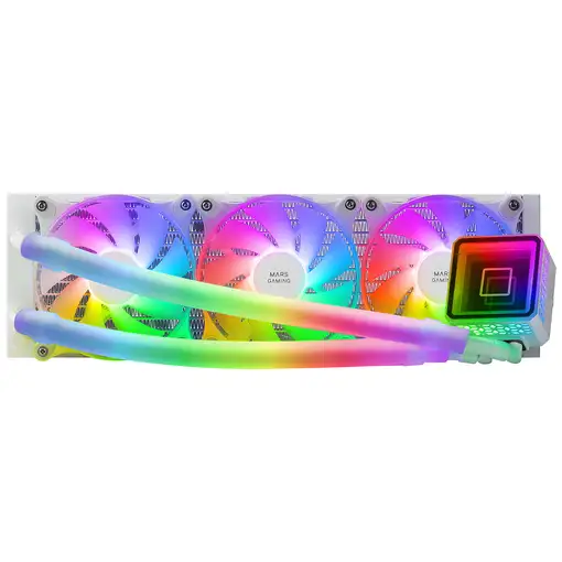Mars Gaming ML-ULTRA360 Blanco, Refrigeración Líquida CPU, TDP 650W, Espejo Infini