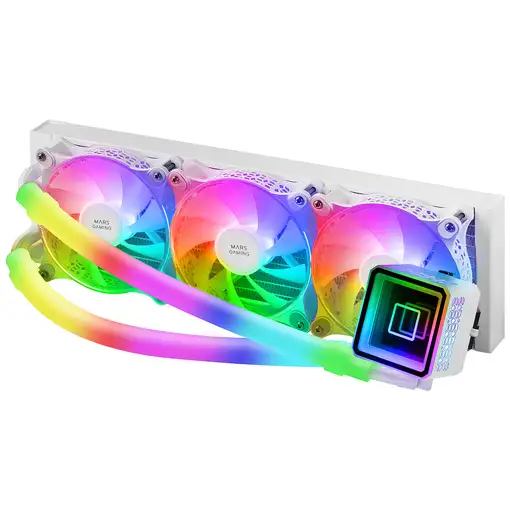 Mars Gaming ML-ULTRA360 Blanco, Refrigeración Líquida CPU, TDP 650W, Espejo Infini
