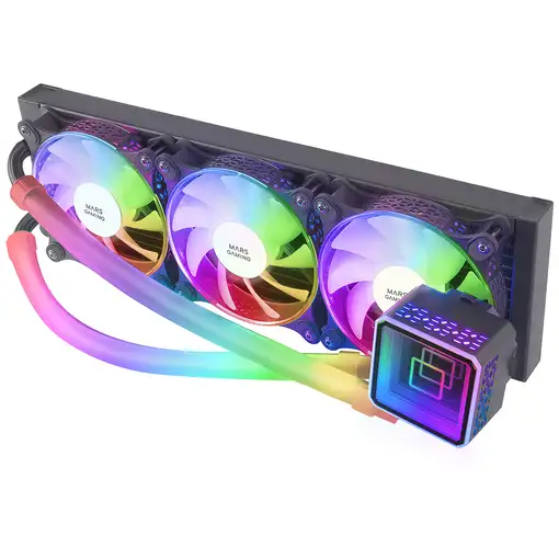 Mars Gaming ML-ULTRA360 Negro, Refrigeración Líquida CPU, TDP 650W, Espejo Infinit