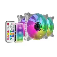 Mars Gaming MF-3DKIT Blanco, Kit 3 Ventiladores ARGB 360° 12cm, Espejo Infinito 3D