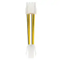 Nanocable CABLE ALIM. 4PIN/H-4+4PIN/M 15CM