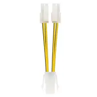 Nanocable CABLE ALIM. 4PIN/H-4+4PIN/M 15CM