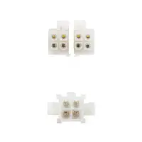 Nanocable CABLE ALIM. 4PIN/H-4+4PIN/M 15CM