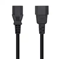 AISENS Cable Alimentación CPU, C13/H-C14/M, Negro, 10 m