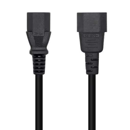 AISENS Cable Alimentación CPU, C13/H-C14/M, Negro, 10 m