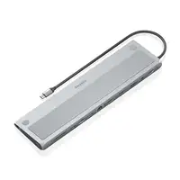 AISENS USB-C Dock 12 en 1, USB-C a 2xHDMI, 1xDisplayPort, 1xRJ45, 3xUSB-A, 1xUSB-C