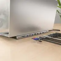 AISENS USB-C Dock 12 en 1, USB-C a 2xHDMI, 1xDisplayPort, 1xRJ45, 3xUSB-A, 1xUSB-C