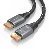 AISENS Cable DisplayPort V2.1 16K@60Hz 80 Gbps, DP/M-DP/M, Negro, 1.5m