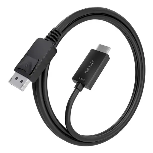 AISENS Cable conversor DisplayPort a HDMI 4K@60Hz, DP/M-HDMI/M, Negro, 2.0m