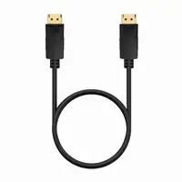AISENS Cable DISPLAYPORT V1.2 CCS 4K@60Hz, DP/M-DP/M, Negro, 0.5m