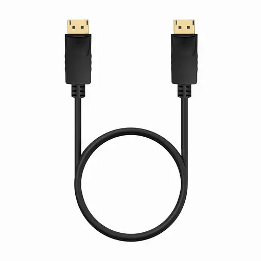 AISENS Cable DISPLAYPORT V1.2 CCS 4K@60Hz, DP/M-DP/M, Negro, 0.5m