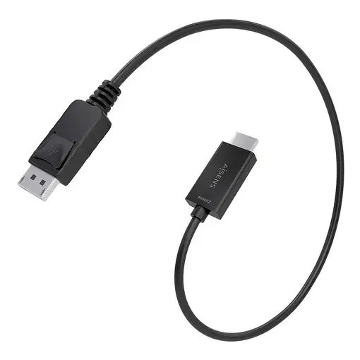 AISENS Cable conversor DisplayPort a HDMI 4K@60Hz, DP/M-HDMI/M, Negro, 0.6m