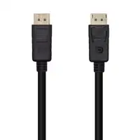 AISENS Cable DisplayPort V1.2 4K@60Hz, DP/M-DP/M, Negro, 1.0m