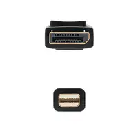 Nanocable DisplayPort, 2m Mini DisplayPort Negro