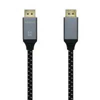 AISENS Cable Displayport V1.4 8k@60hz, DP/M-DP/M, Gris/Negro, 1.5m