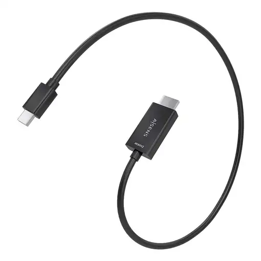 AISENS Cable conversor MINI DP a HDMI 4K@60Hz, MINI DP/M-HDMI/M, Negro, 0.6m